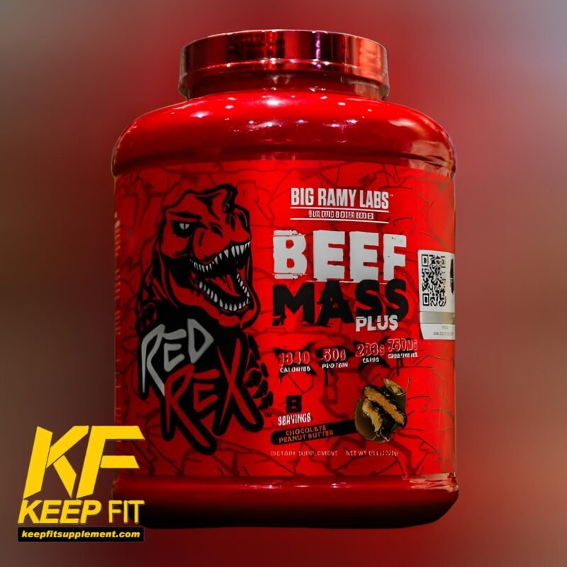 بيف ماس بلس ريد ريكس ٢،٢٧ كيلو ٣٢ سكوب ٨ جرعه beef mass plus red rex 2,27 8 serv