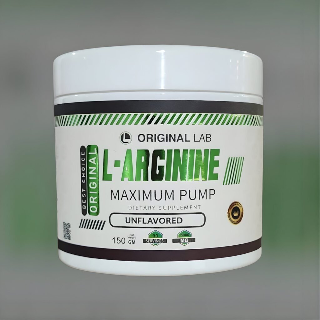 ارجنين اوريجينال لاب ١٥٠ جرام ٣٠ سكوب original lab L-ARGININE 150 gm 30 serv