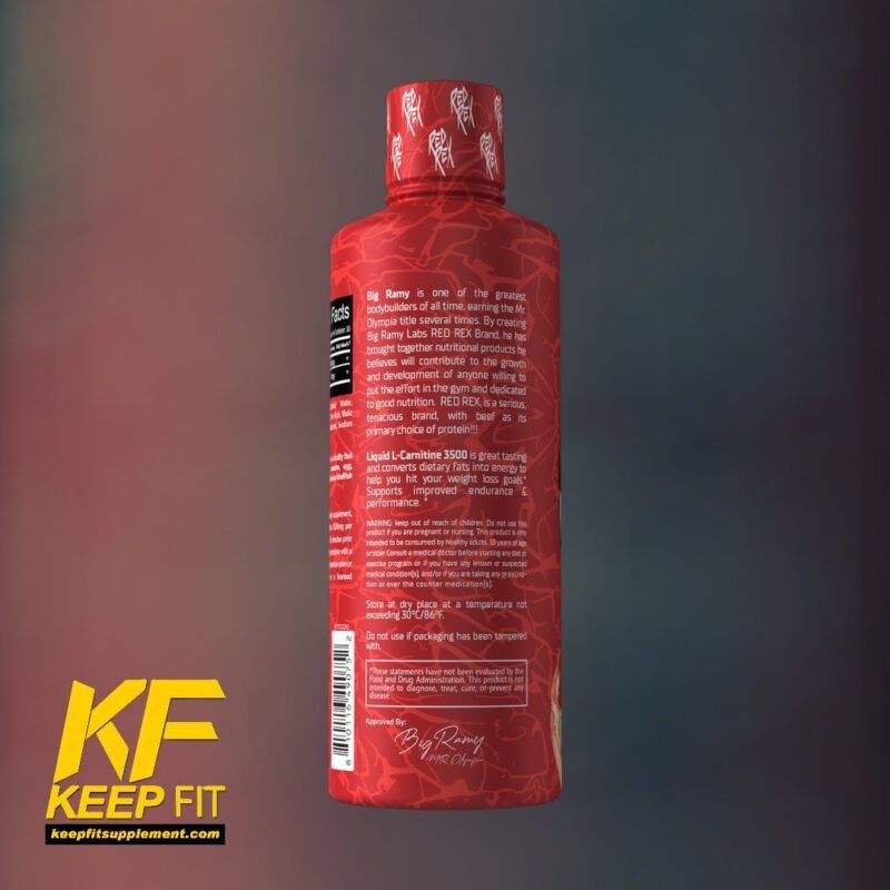 ⁦ال كارنتين سائل ريد ريكس بيج رامي ٣٢ جرعه L CARANTINE liquid 3500 mg 32 serv⁩ - الصورة ⁦3⁩