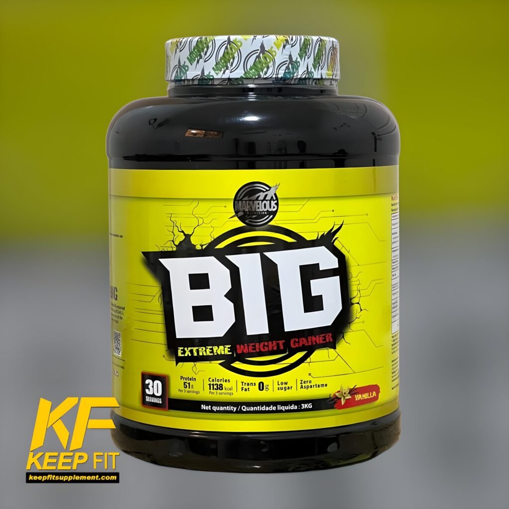 بيج اكستريم ماس جينر مارفيلوس ٣ كيلو big extreme weight gainer 3 kg