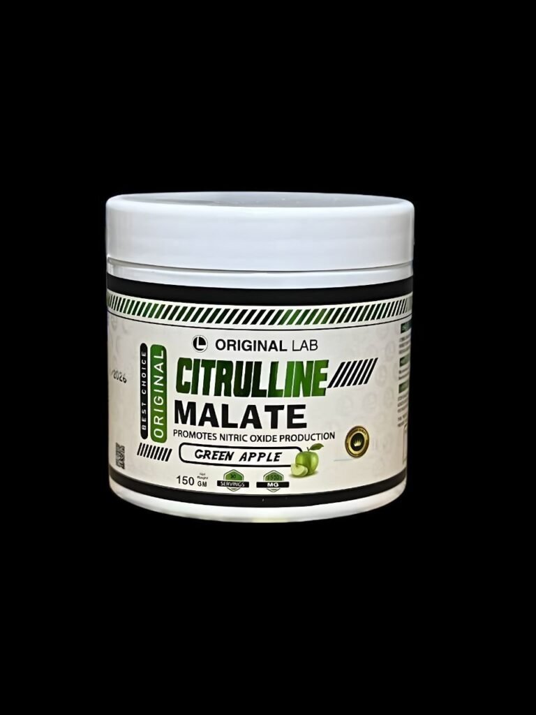 سترولين ماليت اوريجينال لاب ١٥٠ جرام ٣٠ جرعه تفاح اخضر citrulline malate original lab 150 gm 30 serv