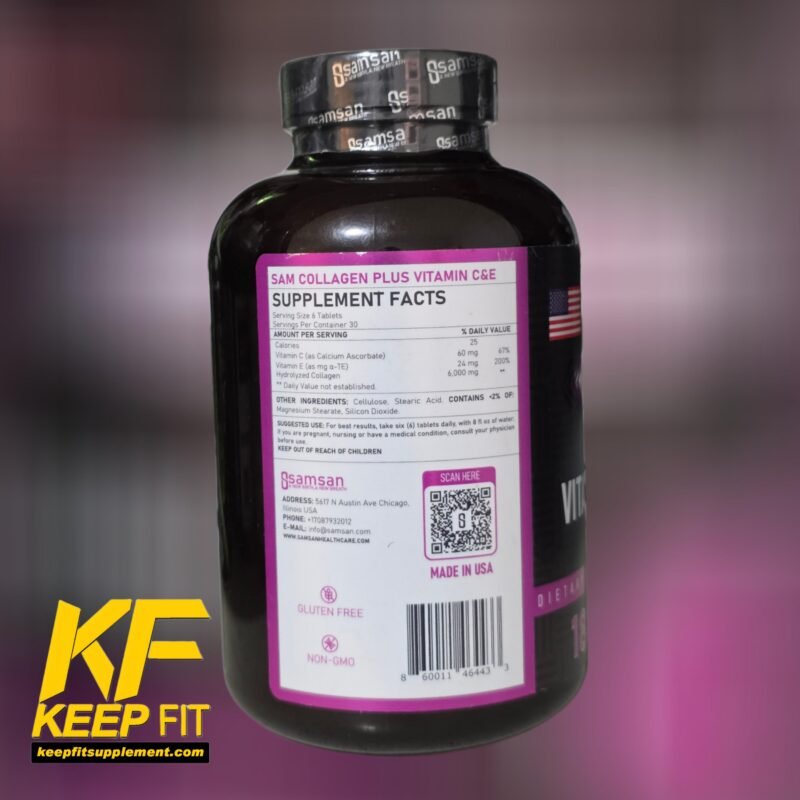 ⁦كولاجين سام سان ١٨٠ حبايه 
collagen 6000 samsan 180 tab⁩ - الصورة ⁦2⁩