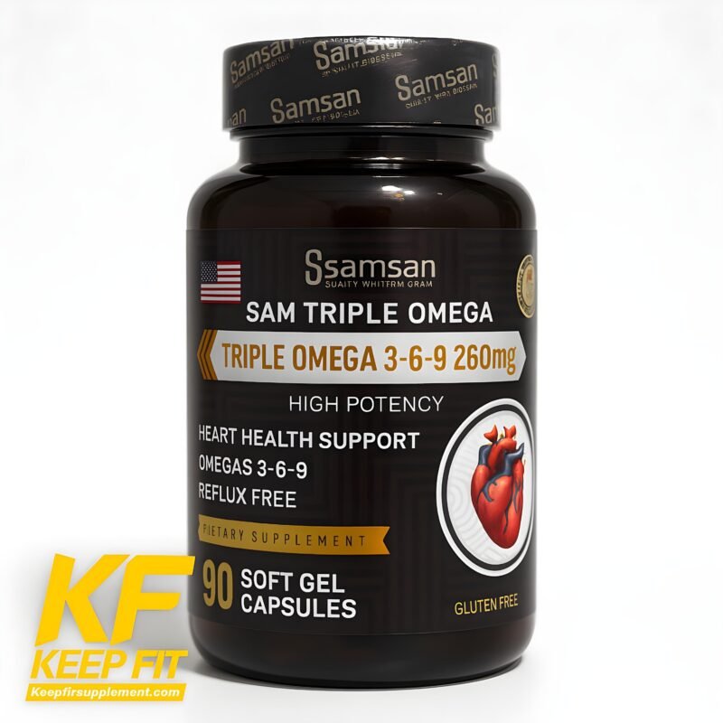 اوميجا ٣ سام سان ٩٠ حبايه
tiple omega 3-6-9 samsan 90 capsules