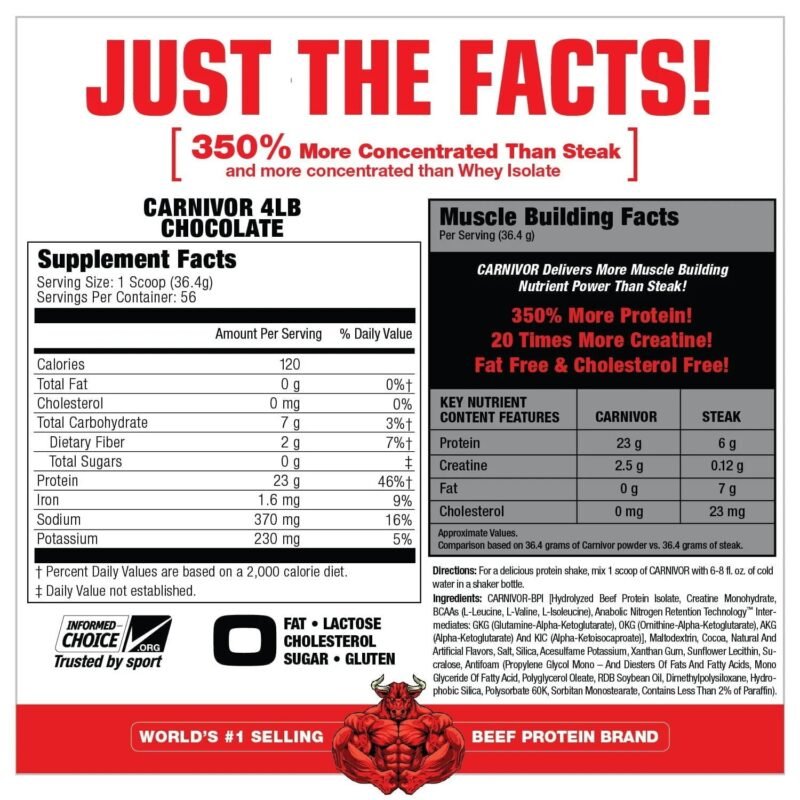 ⁦كارنيفور بيف بروتين ايزوليت ٢ كيلو
carnivor beef protein isolate 2 kg⁩ - الصورة ⁦2⁩