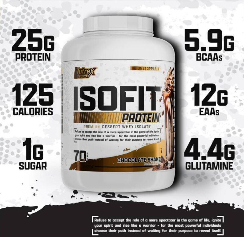 ⁦ايزو فيت نيوتريكس ٢.٢ كيلو ٧٠ جرعه 
iso fit nutrex 2.2 kg 70 serv⁩ - الصورة ⁦3⁩
